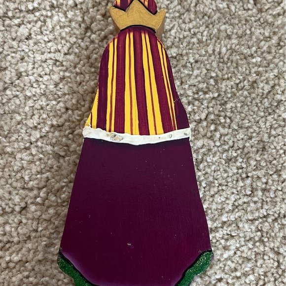 VGC Three Kings of Orient Wood Wooden Painted Nativity Manger Figures Christmas - Picture 5 of 7